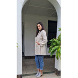 Accolade Herringbone Coat Taupe