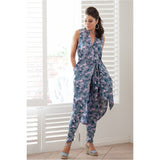 Trace Tapered Leg Pant in Pink Tropics