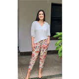 Astor Tie Neck Blouse Short Sleeve in Ivory