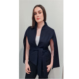 Astound Cape Sleeve Jacket in Black