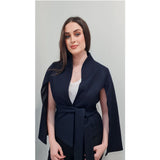 Astound Cape Sleeve Jacket in Black