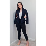 Astound Cape Sleeve Jacket in Black