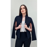 Astound Cape Sleeve Jacket in Black