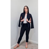 Astound Cape Sleeve Jacket in Black