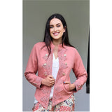 Austere Suede Touch Jacket in Blush