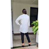 Toward Cotton Shirt in Chevron White