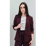 True Blazer Tuxedo Style Jacket in Red Wine