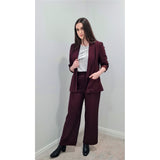 True Blazer Tuxedo Style Jacket in Red Wine