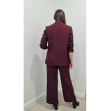 True Blazer Tuxedo Style Jacket in Red Wine