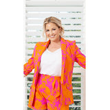 True Blazer Jacket in Bright Floral Print - ALMOST SOLD OUT