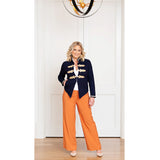 Twiggy Stretch Denim Jacket With Gold Brocade - RESTOCKED IN ALL SIZES!