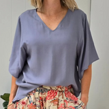 Amaze Oversized Top Breezy Blue