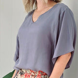Amaze Oversized Top Breezy Blue