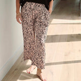 Adapt Cropped Print Pant in Leopard
