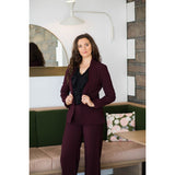 Talent Wide Leg Pant in Red Wine