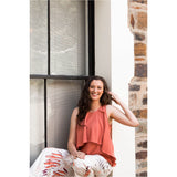 Abyss Sleeveless Top Rust