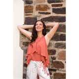 Abyss Sleeveless Top Rust