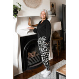 Applaud Print Pant in Monochrome Pebble