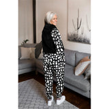 Applaud Print Pant in Monochrome Pebble