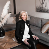 Austere Suede Touch Jacket in Jet Black