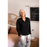 Astor Tie Neck Blouse Long Sleeve