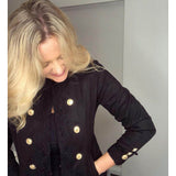 Austere Suede Touch Jacket in Jet Black