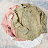 Austere Suede Touch Jacket in Pistachio Green