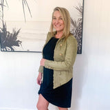 Austere Suede Touch Jacket in Pistachio Green