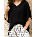 Amaze Oversized Top Black