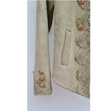 Austere Suede Touch Jacket in Pistachio Green