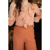 Talent Wide Leg Pant in Saffron