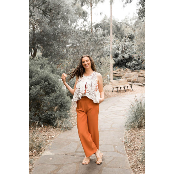 Talent Wide Leg Pant in Saffron