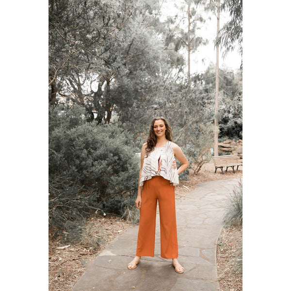 Talent Wide Leg Pant in Saffron
