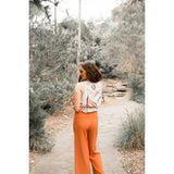 Talent Wide Leg Pant in Saffron