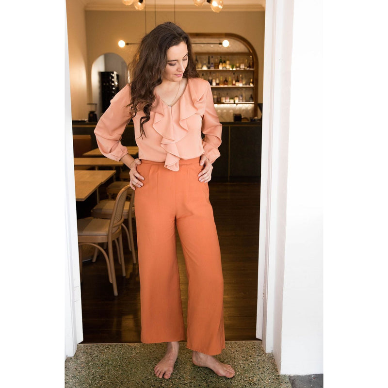 Talent Wide Leg Pant in Saffron
