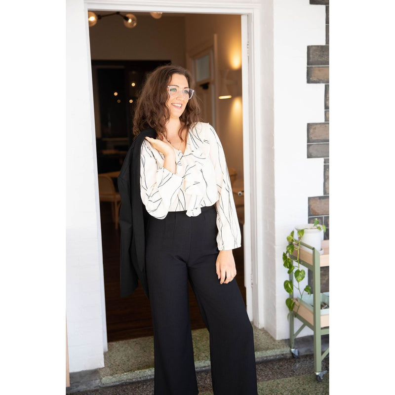 Talent Wide Leg Pant in Black