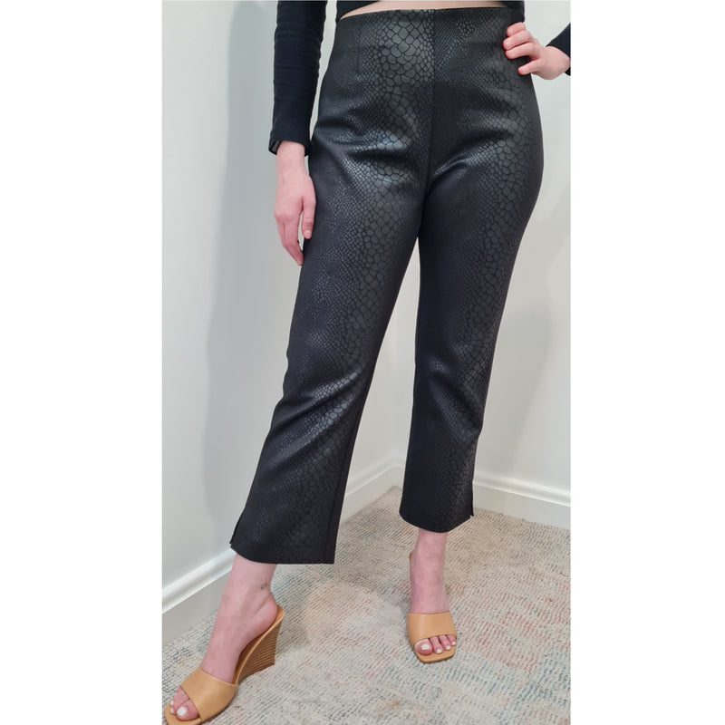 Triumph Stretch Fitted Cropped Ponti Pant in Snakeskin