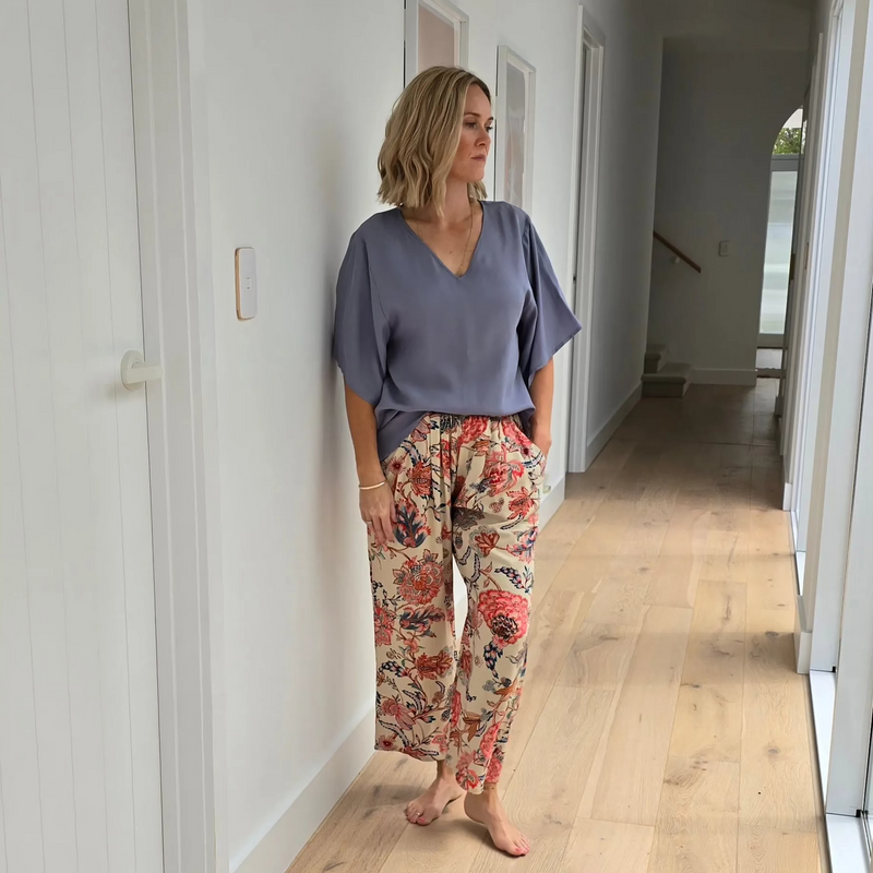 Amaze Oversized Top Breezy Blue