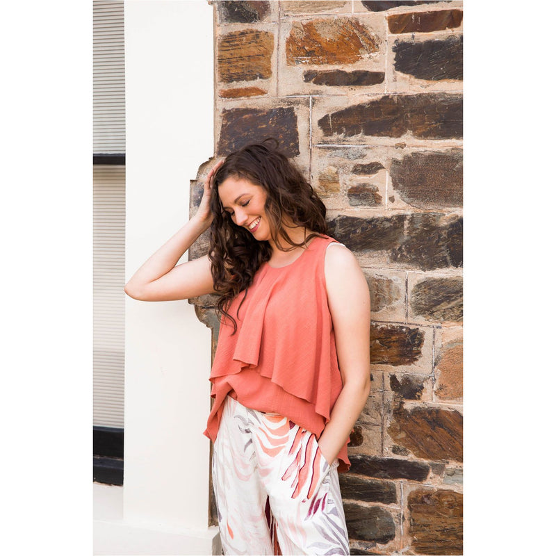 Abyss Sleeveless Top Rust