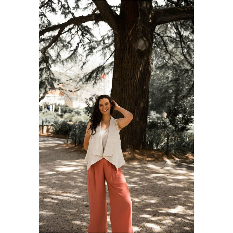 Temper Sleeveless Linen Jacket