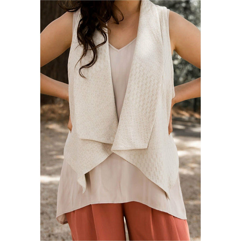Temper Sleeveless Linen Jacket