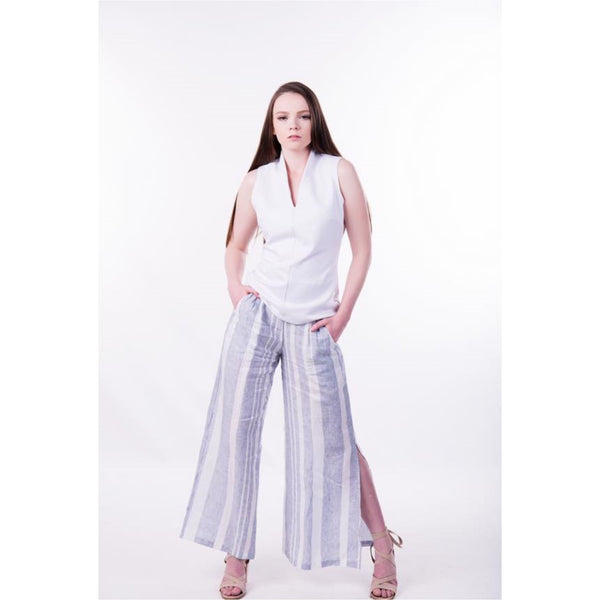 Tyranny Wide Leg Linen Pant